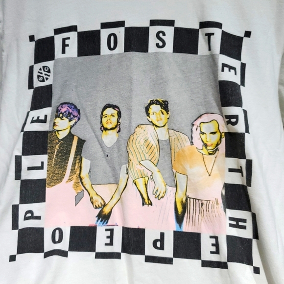 FOSTER THE PEOPLE GRAPHIC TEE SIZE Medium Tshirt Indie Pop Festival Pumped Up - Picture 2 of 5
